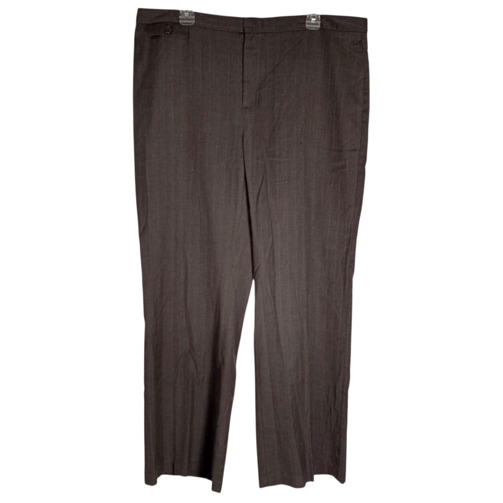 Merona Women’s Wool Blend Brown Suiting Style Trouser Pants Size 18